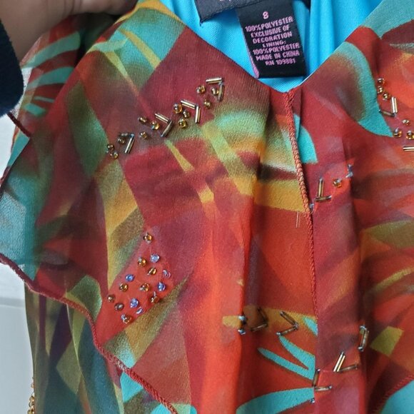 Robbie Bee Size 8 Beaded Maxi Dress - Picture 5 of 7